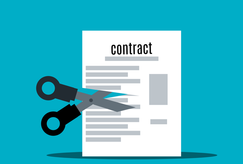 Contract schaar ontslag